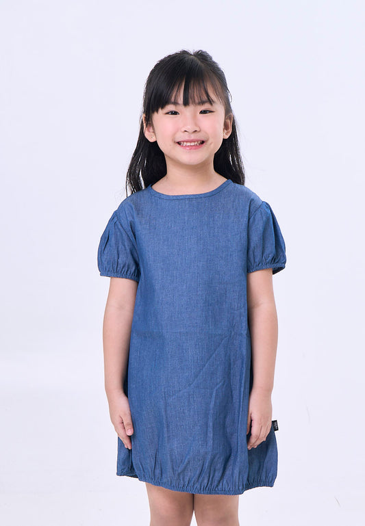 Mossimo Kids Bianca Blue Balloon Chambray Dress
