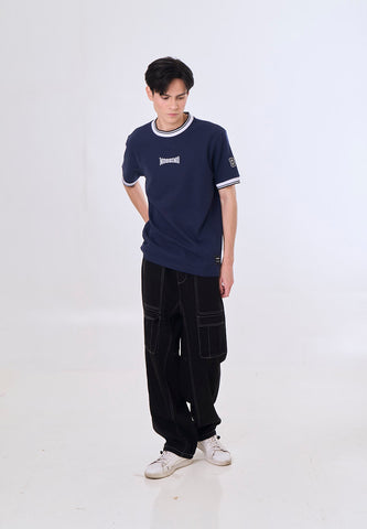 Mossimo Fennel Navy Blue Classic Fit Tee