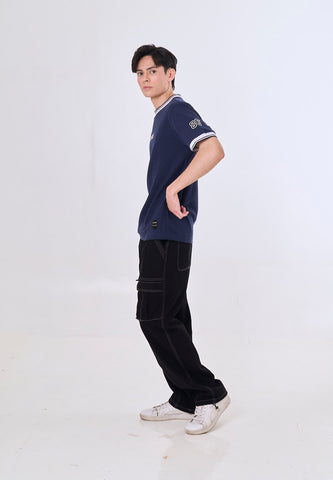 Mossimo Fennel Navy Blue Classic Fit Tee