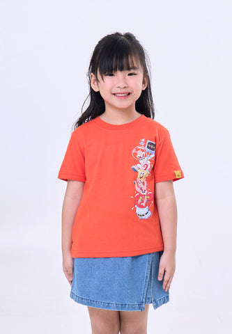 Mossimo Kids Spongebob Red Orange Unisex Regular Tshirt
