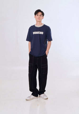 Mossimo Islet Navy Blue Modern Fit Tee