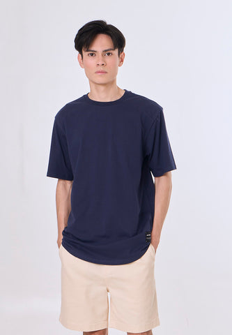 Mossimo Elio Navy Blue Classic Fit Tee