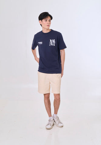 Mossimo Hayes Navy Blue Comfort Fit Tee