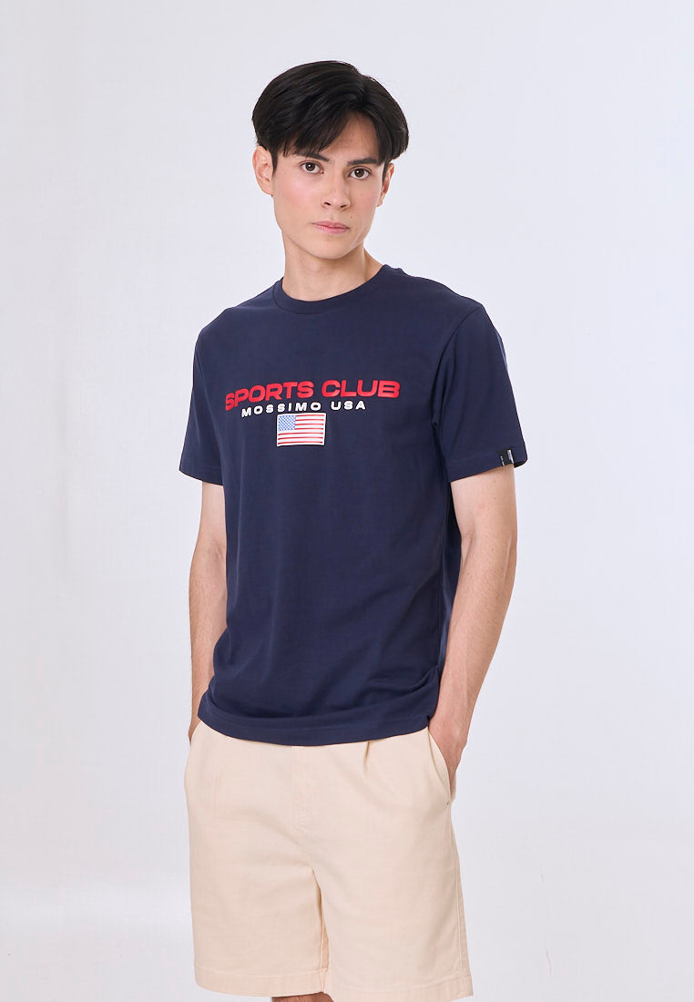 Mossimo Ivor Navy Blue Muscle Fit Tee