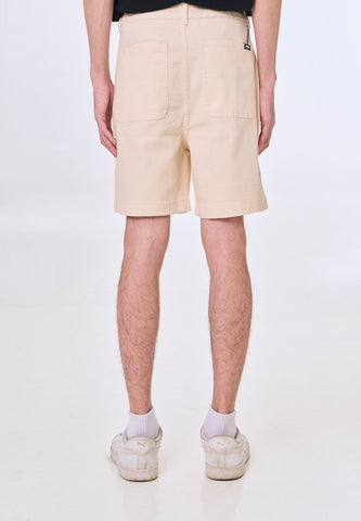 Mossimo Maximo Beige Pleated Shorts For Men