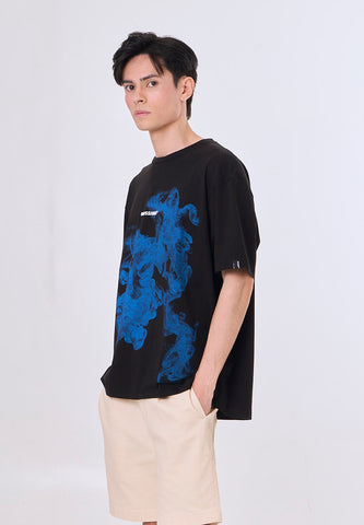 Mossimo Samuel Black Unisex Modern Fit Tee
