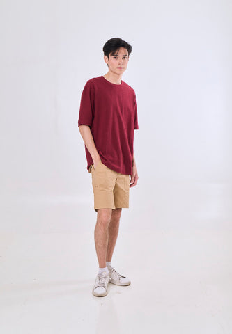 Mossimo Julian Maroon Modern Fit Tee