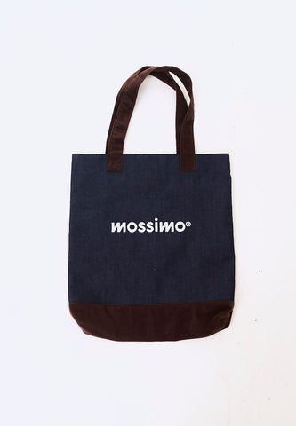 Mossimo Schnozy Indigo Denim & Corduroy Tote Bag
