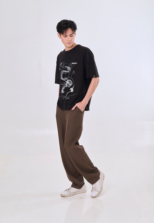Mossimo Atlas Brown Loose Fit Textured Pants