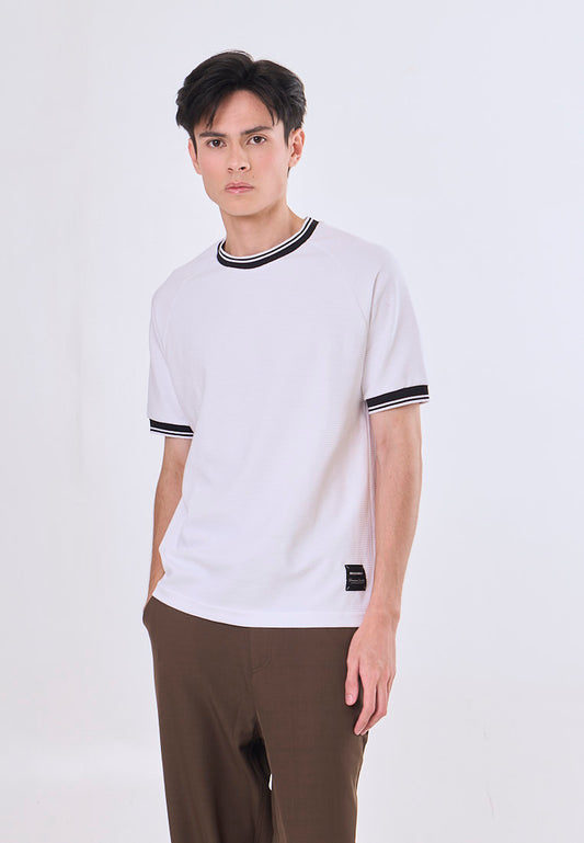 Mossimo Dion White Raglan Classic Fit Tee