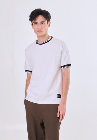 Mossimo Dion White Raglan Classic Fit Tee