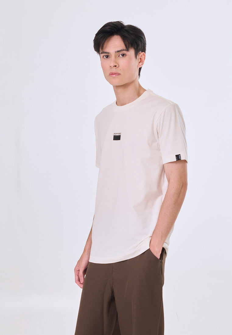 Mossimo Harlan Cream Muscle Fit Tee