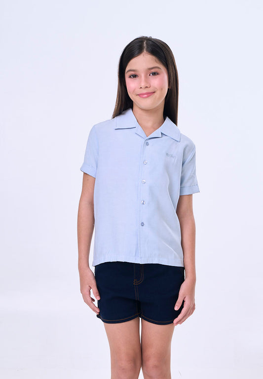 Mossimo Kids Betty Dark Blue Wash Denim Bermuda Shorts w/ Darts
