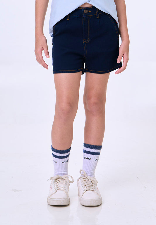 Mossimo Kids Betty Dark Blue Wash Denim Bermuda Shorts w/ Darts