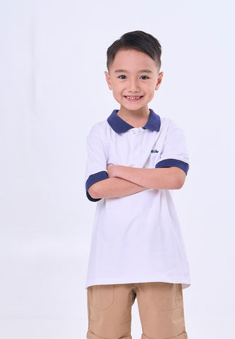 Mossimo Kids Raphael White Collar Polo Shirt