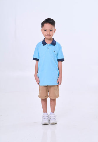 Mossimo Kids Raphael Blue Collar Polo Shirt