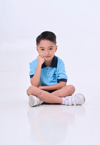 Mossimo Kids Raphael Blue Collar Polo Shirt