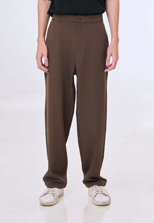 Mossimo Atlas Brown Loose Fit Textured Pants