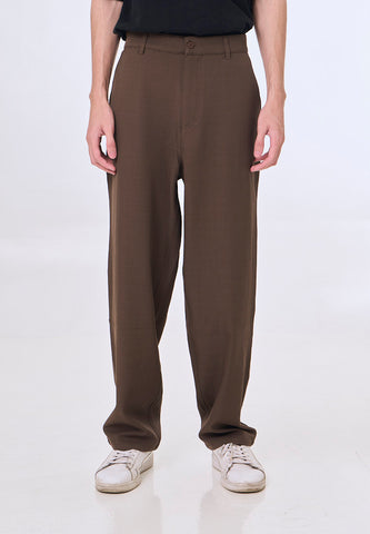 Mossimo Atlas Brown Loose Fit Textured Pants