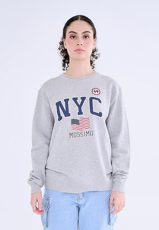 Mossimo Heather Gray Unisex Comfort Fit Pullover