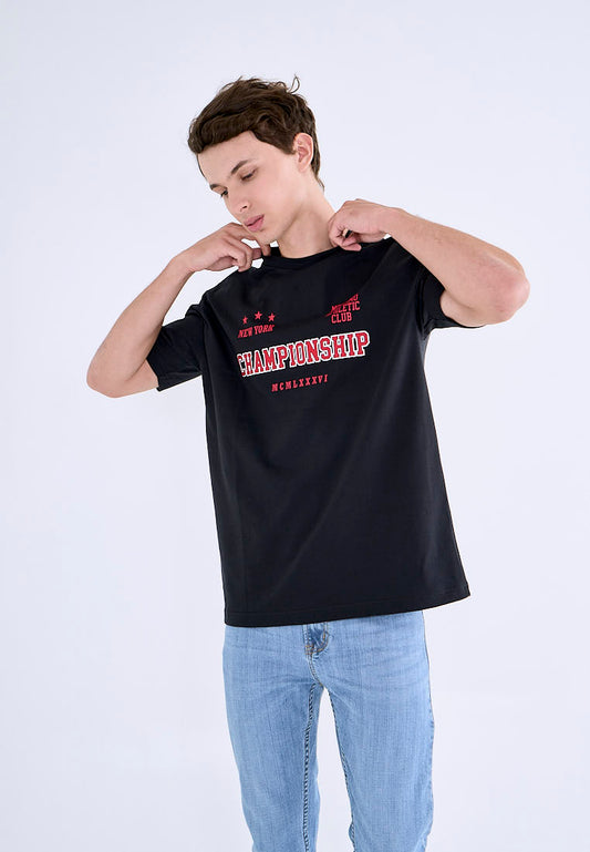 Mossimo Falcon Black Premium Urban Fit Tee