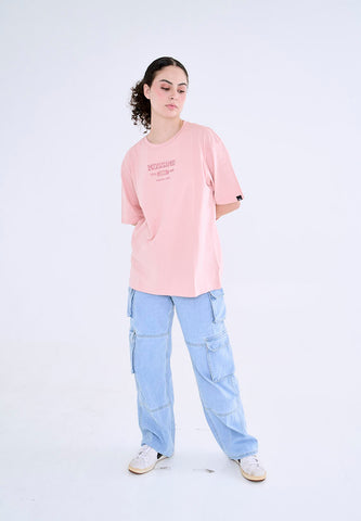 Mossimo Adeline Light Pink Athletic Oversized Fit Tee