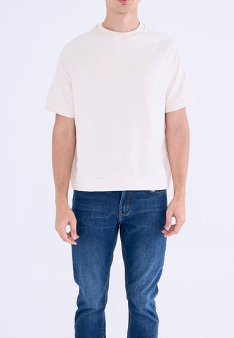 Mossimo Jude Beige Round Neck Raglan Shirt