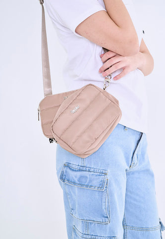 Mossimo Jennifer Beige Pouch with Wallet