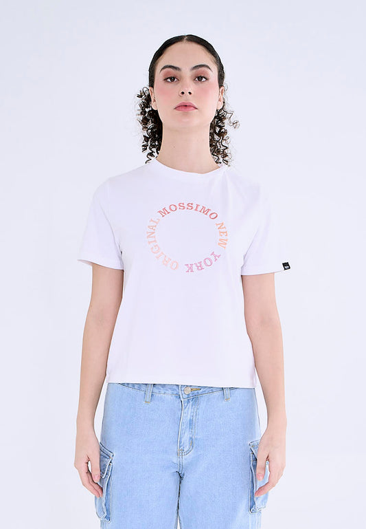 Mossimo Ella White Comfort Fit Tee