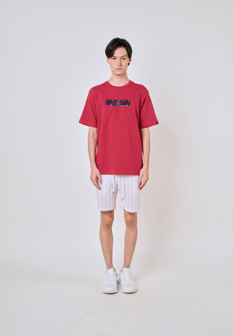 Mossimo Laken Red Comfort Fit Tee