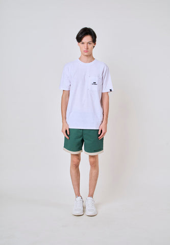 Mossimo Birch Dark Green Drapy Shorts w/ Combi Hem