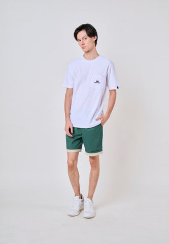 Mossimo Birch Dark Green Drapy Shorts w/ Combi Hem