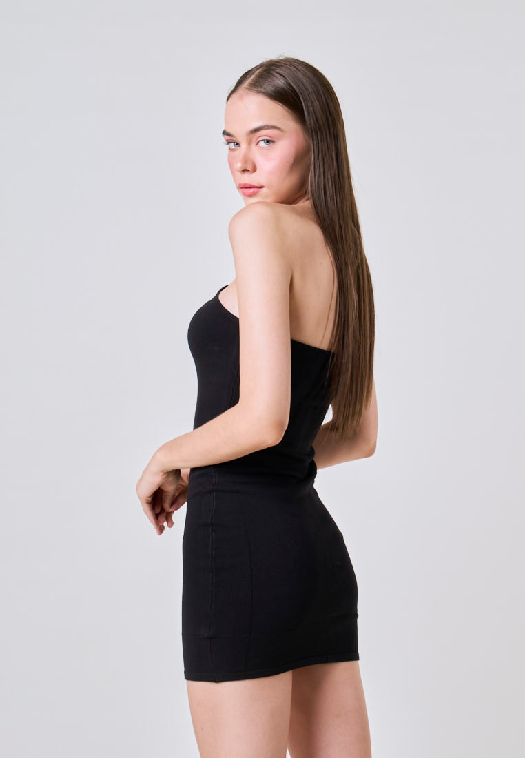Joyce Black Mini Halter Sheath Dress Joyce Black Mini Halter Sheath Dress