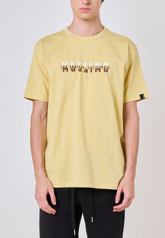 Mossimo Aaron Cream Gold Classic Fit Tee