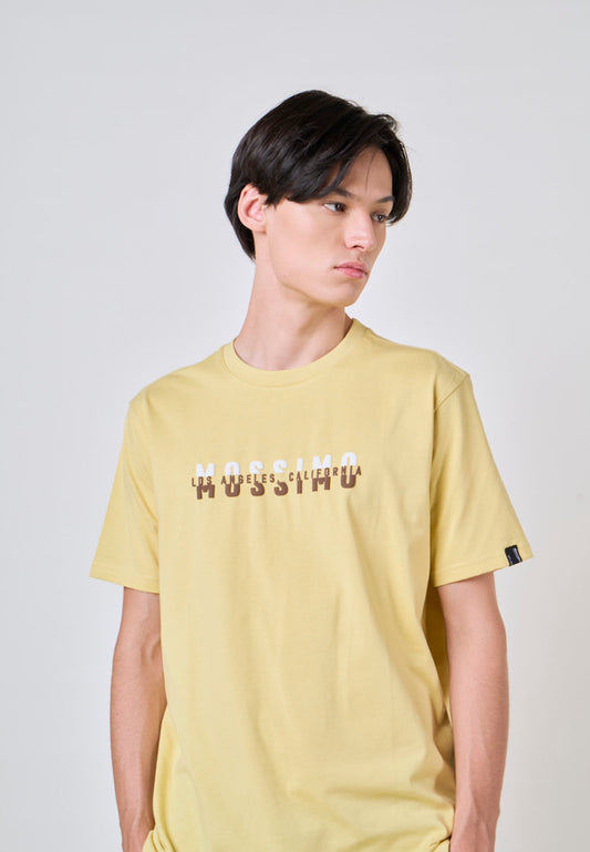 Mossimo Aaron Cream Gold Classic Fit Tee