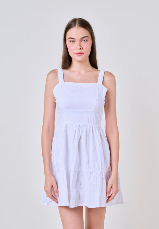 White Fashion Bustier  Midi Dress