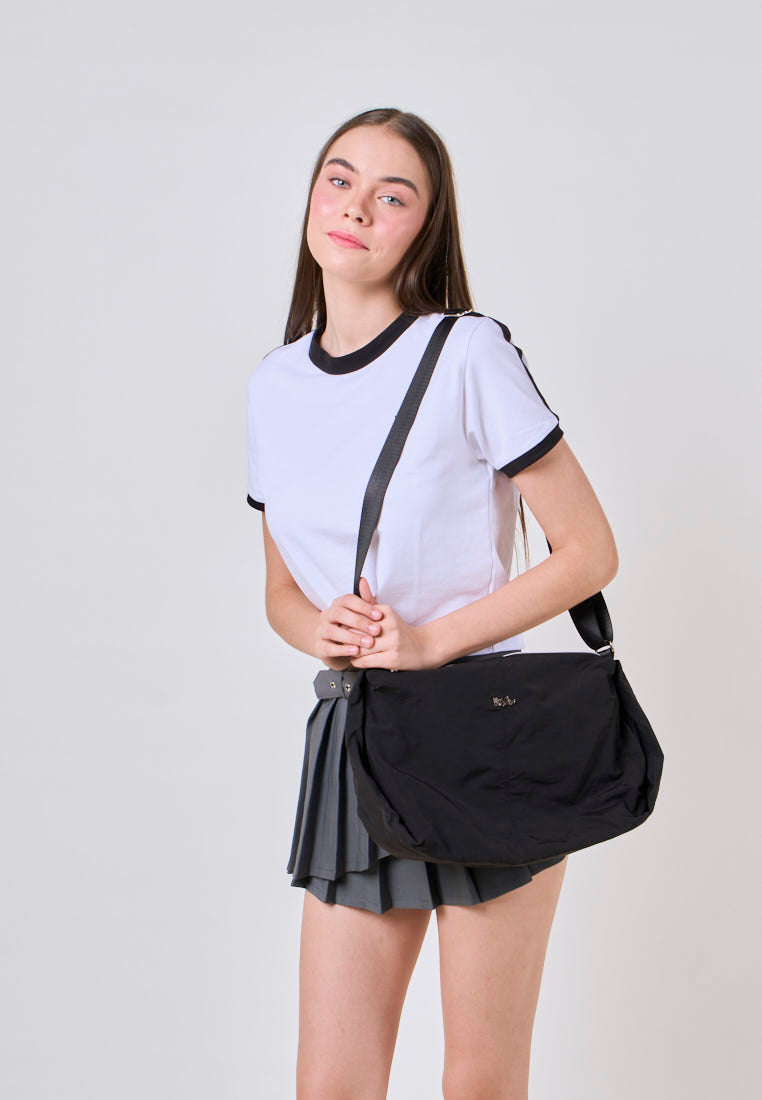 Mossimo Helena Black Shoulder Bag