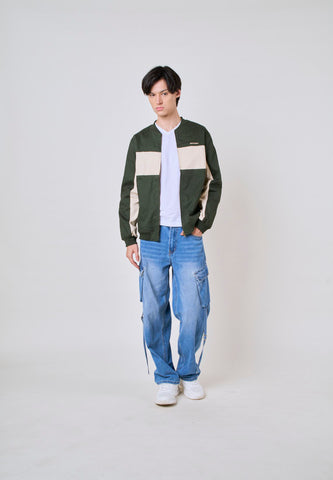 Mossimo Marco Green Beige Jacket