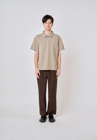 Mossimo Caleb Olive Green Polo Boxy Fit
