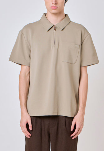 Mossimo Caleb Olive Green Polo Boxy Fit