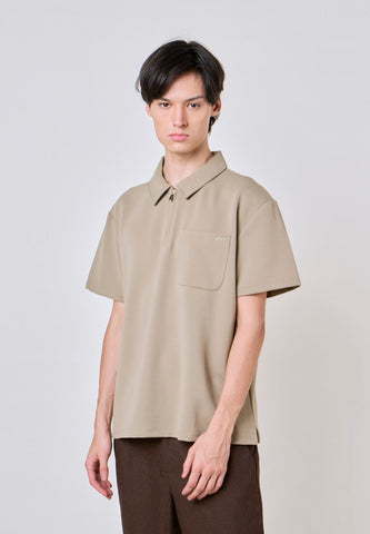 Mossimo Caleb Olive Green Polo Boxy Fit