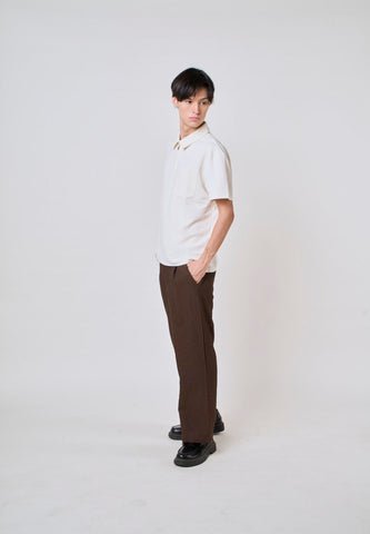 Mossimo Caleb White Polo Boxy Fit