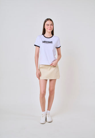 Mossimo Elisabetta White Classic Fit Tee