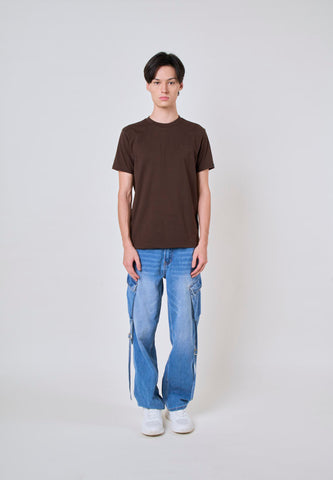 Mossimo Andrew Camel Brown Classic Fit Tee