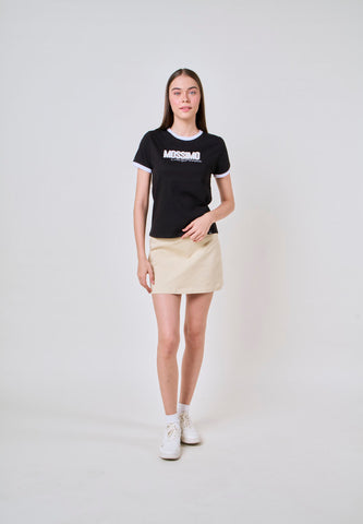 Mossimo Elisabetta Black Classic Fit Tee