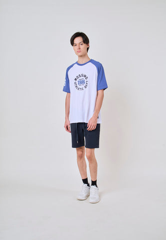 Mossimo Blaize White Raglan Urban Fit Tee