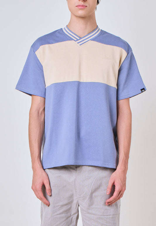 Mossimo Jameson Pale Blue V-Neck Boxy Fit