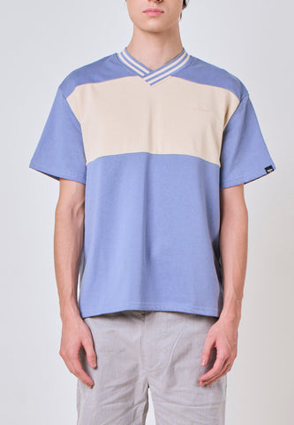 Mossimo Jameson Pale Blue V-Neck Boxy Fit
