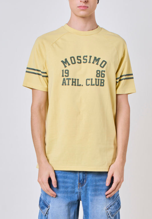 Mossimo Finnian Cream Gold Classic Fit Tee