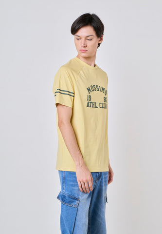 Mossimo Finnian Cream Gold Classic Fit Tee